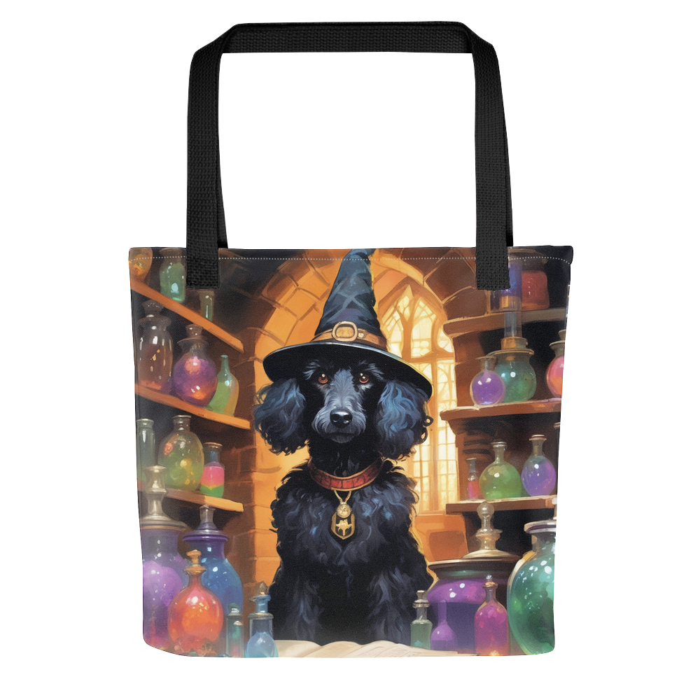 PugMug Custom Black Poodle Tote