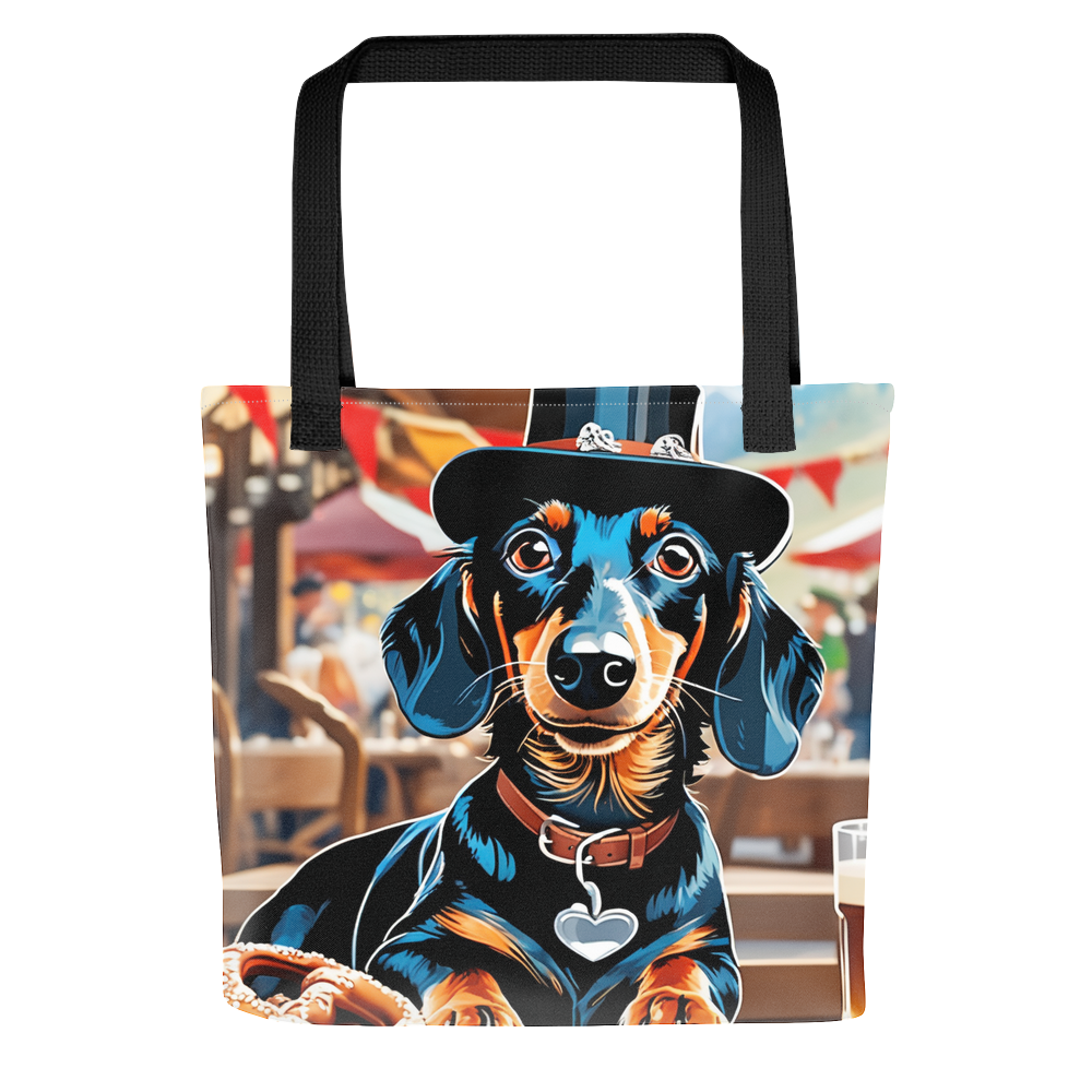 PugMug Custom Black Dachshund Tote