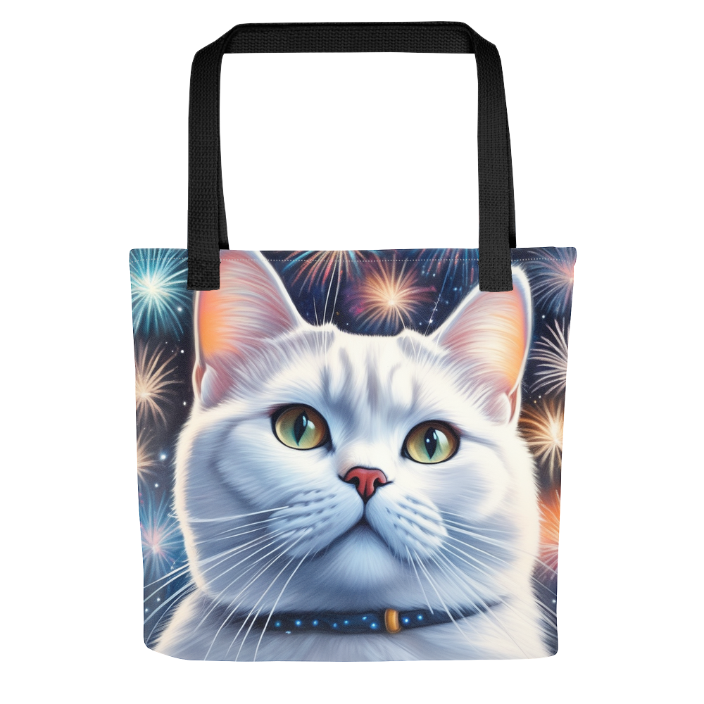 PugMug Custom White British Shorthair Cat Tote