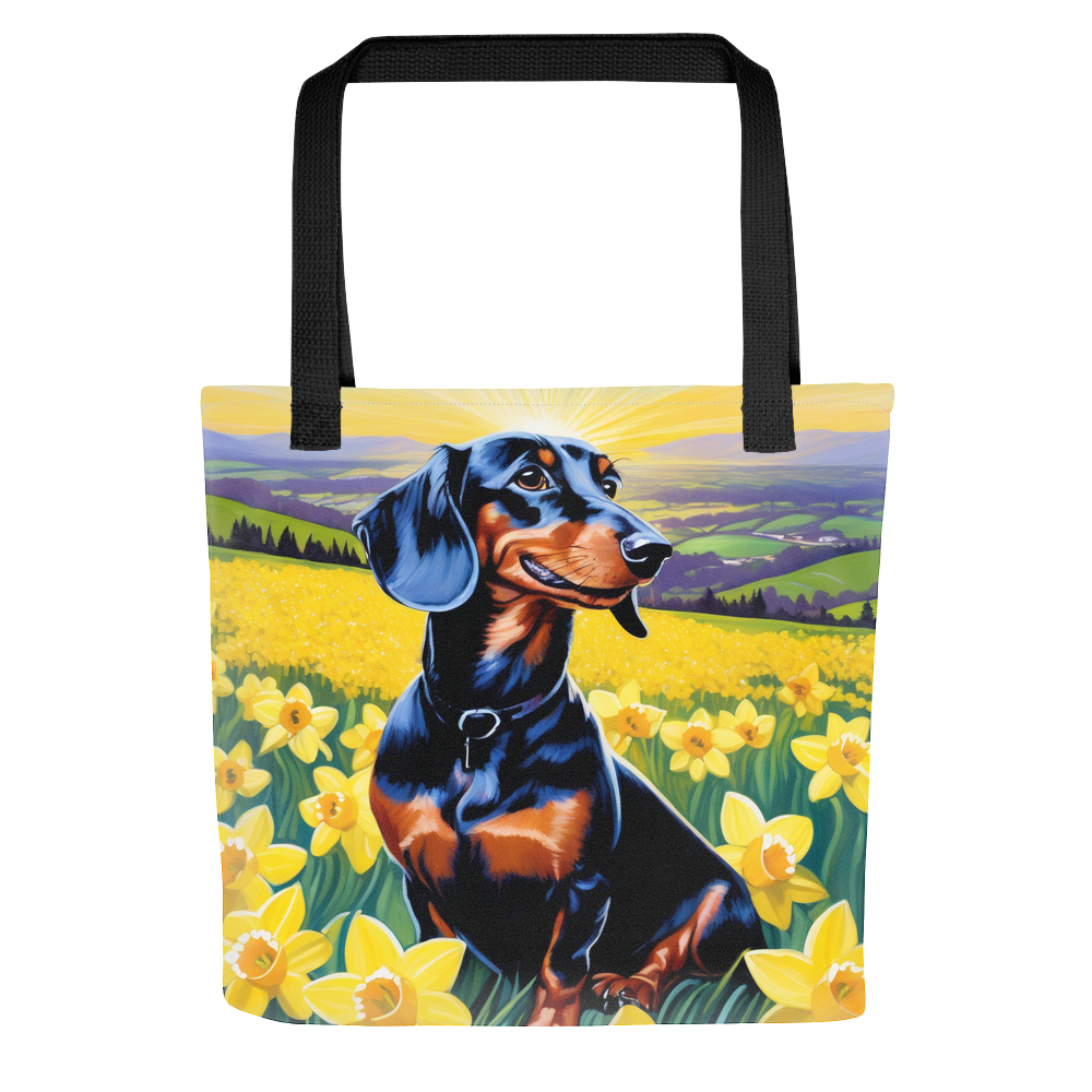 PugMug Custom Black Dachshund Tote