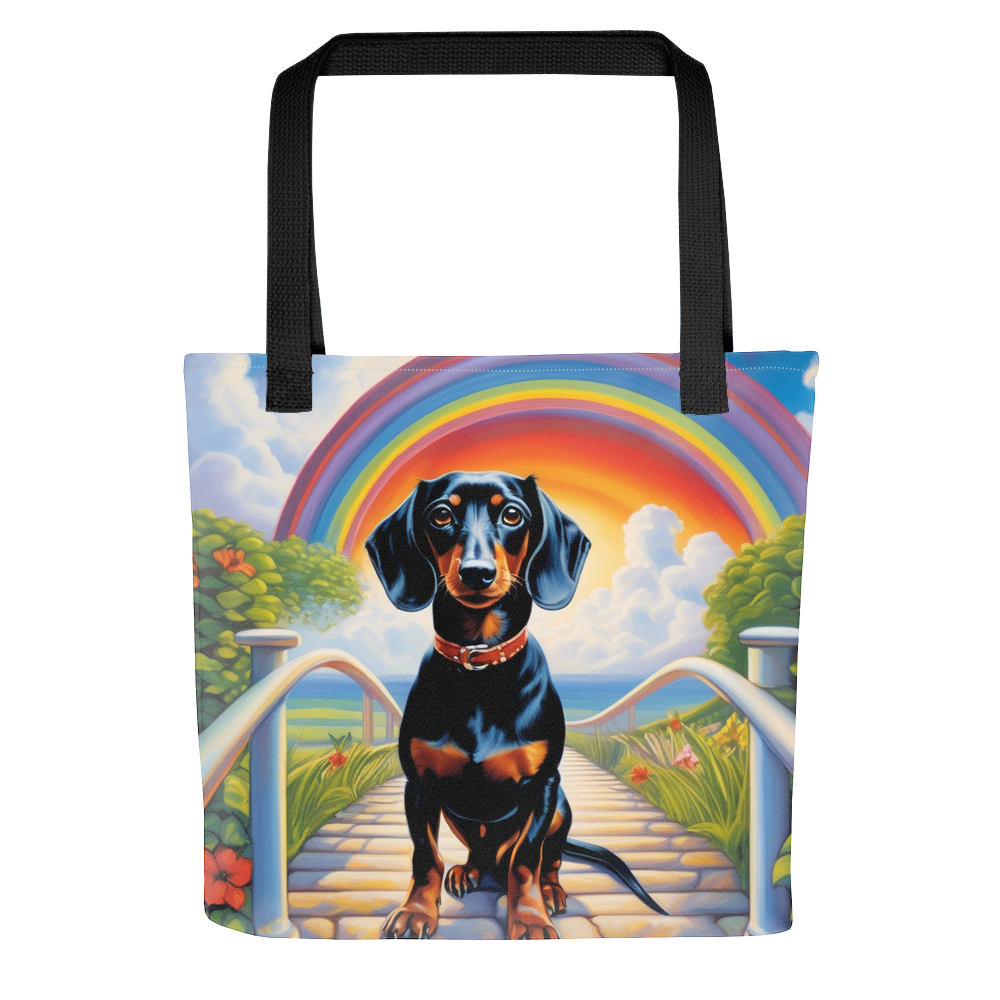 PugMug Custom Black Dachshund Tote