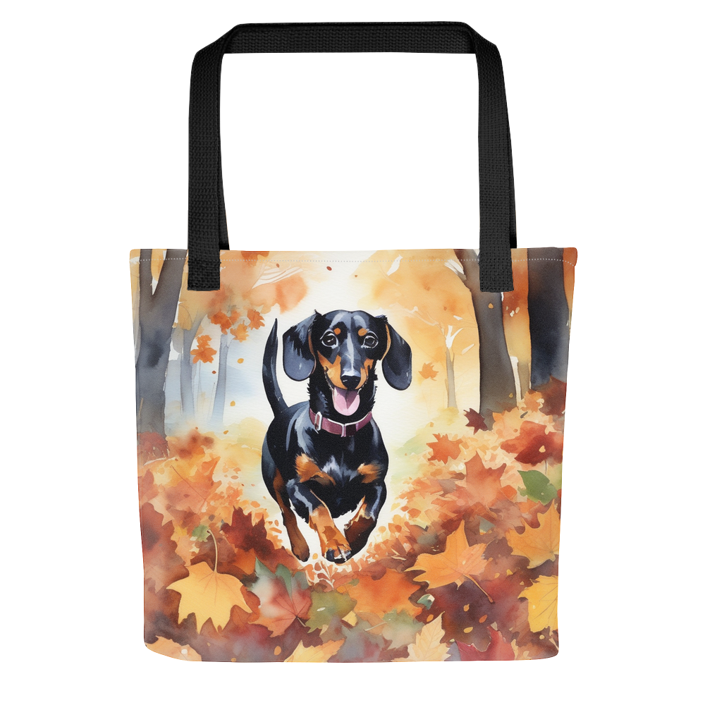 PugMug Custom Black Dachshund Tote