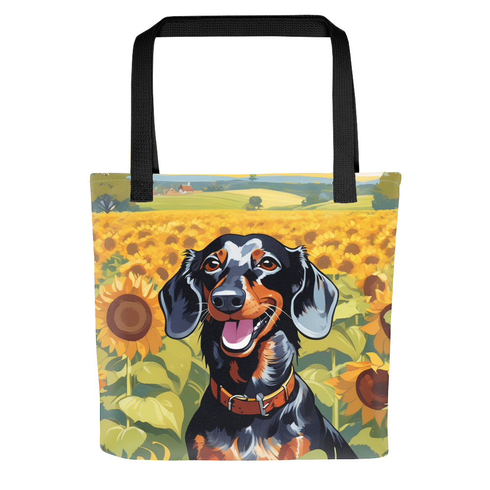 PugMug Custom Black Dachshund Tote