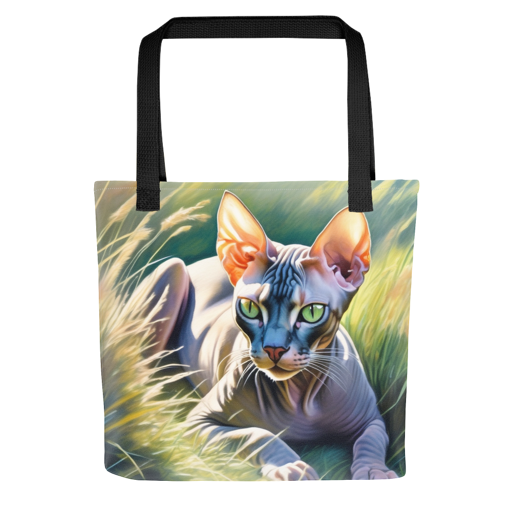 PugMug Custom Tabby Sphynx Cat Tote