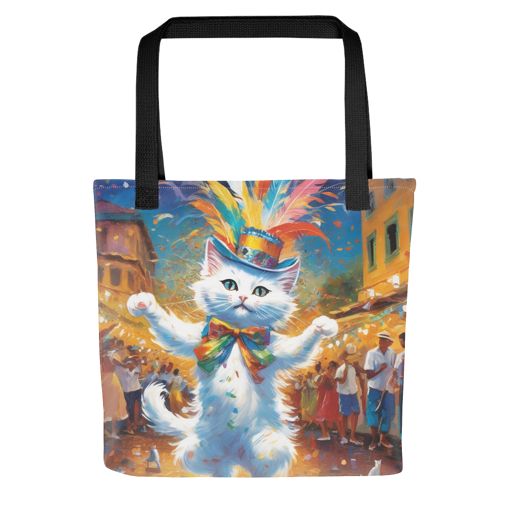 PugMug Custom White Companion Cat Tote