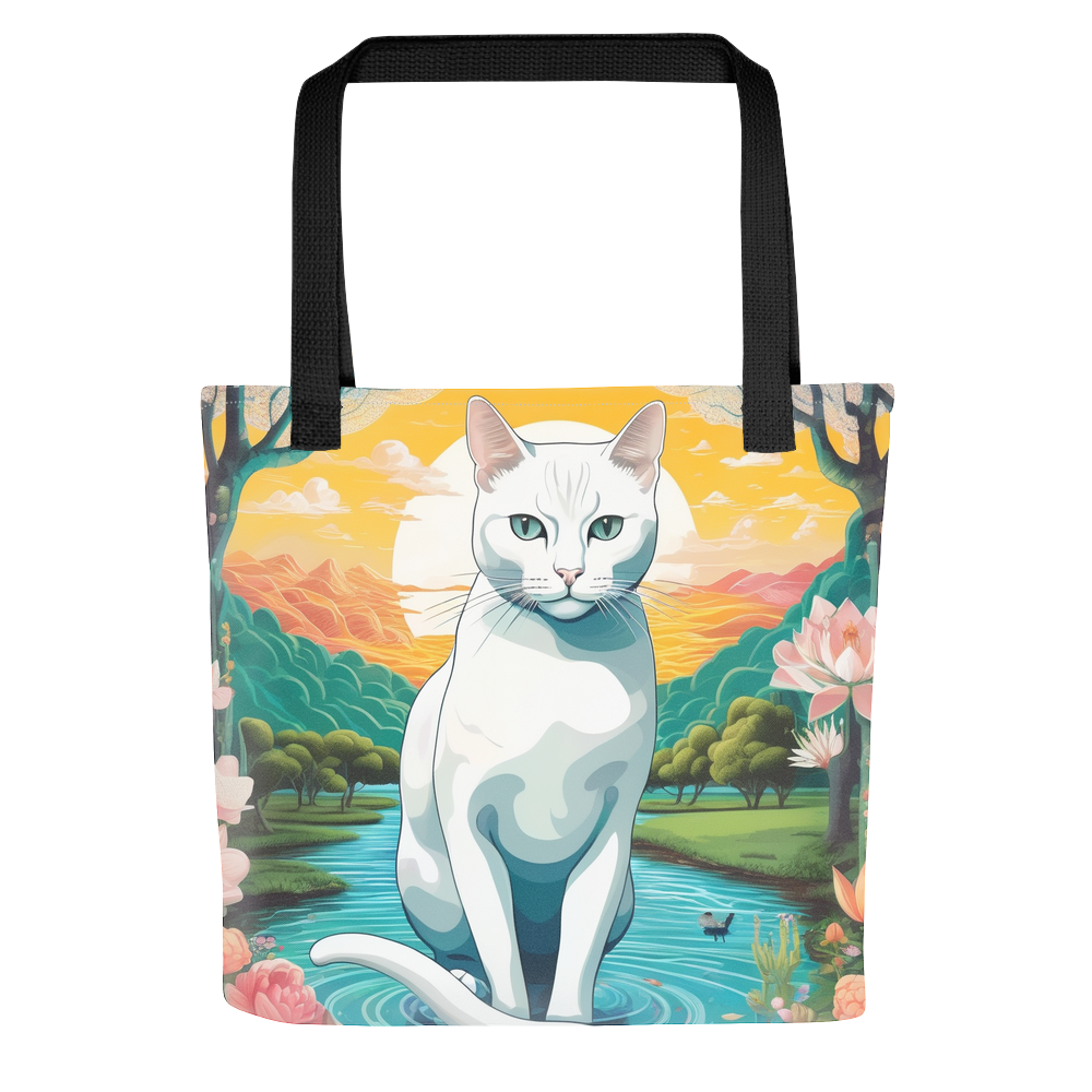 PugMug Custom White Companion Cat Tote