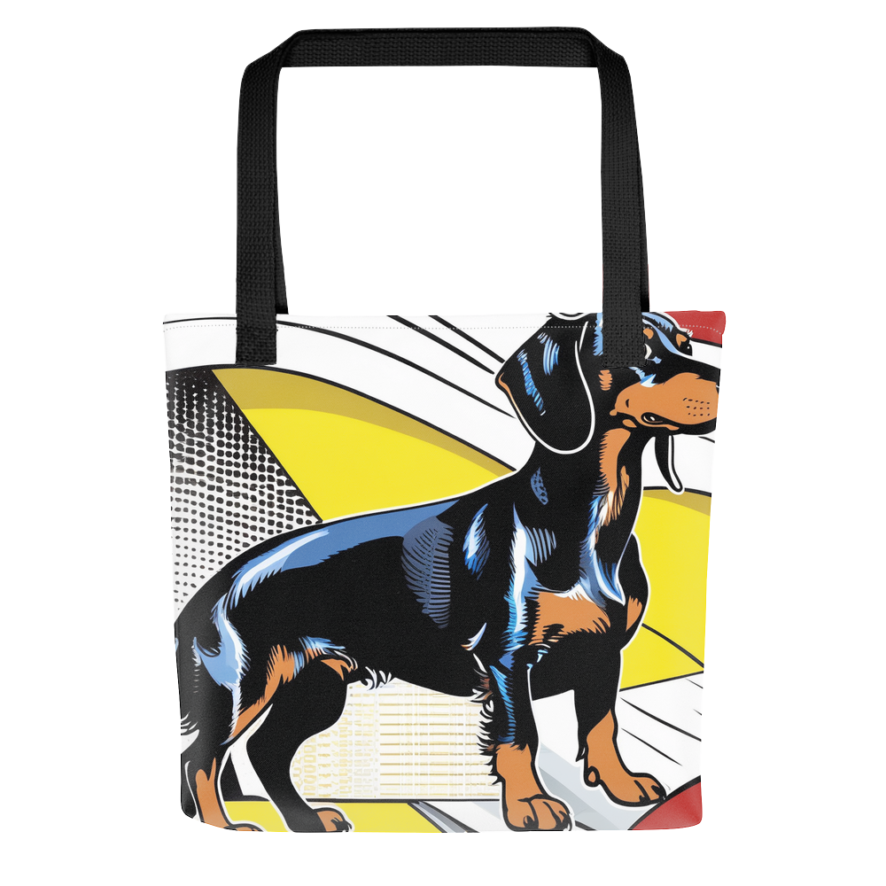 PugMug Custom Black Dachshund Tote