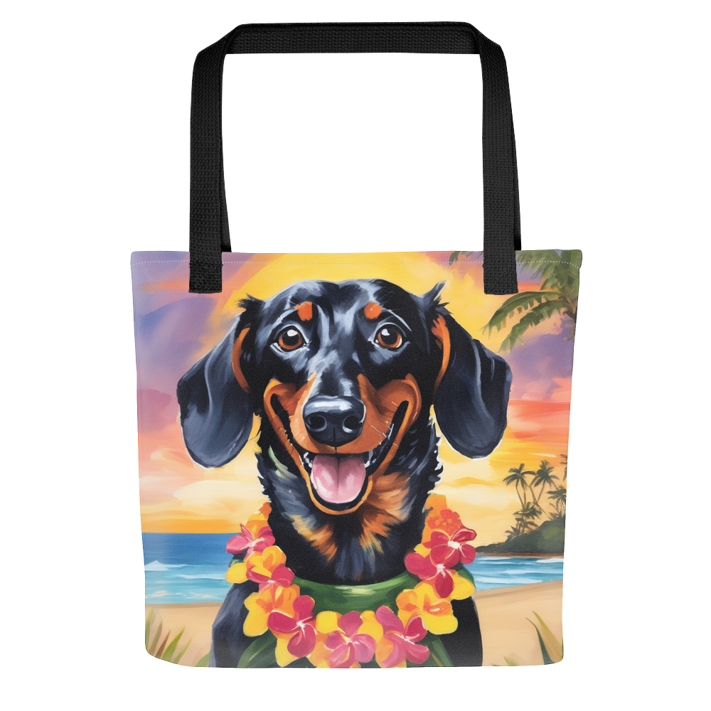 PugMug Custom Black Dachshund Tote
