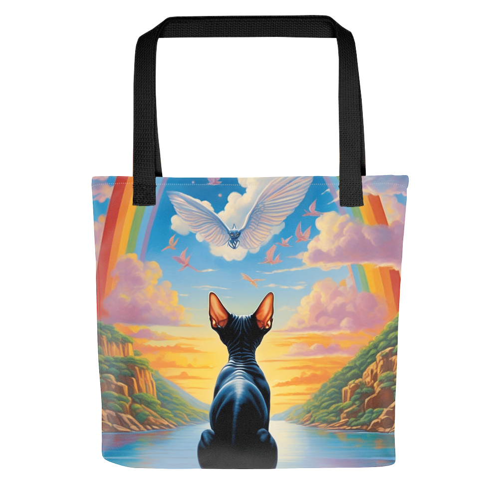 PugMug Custom Black Sphynx Cat Tote
