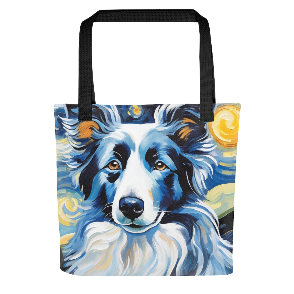 PugMug Custom Blue Merle Border Collie Tote