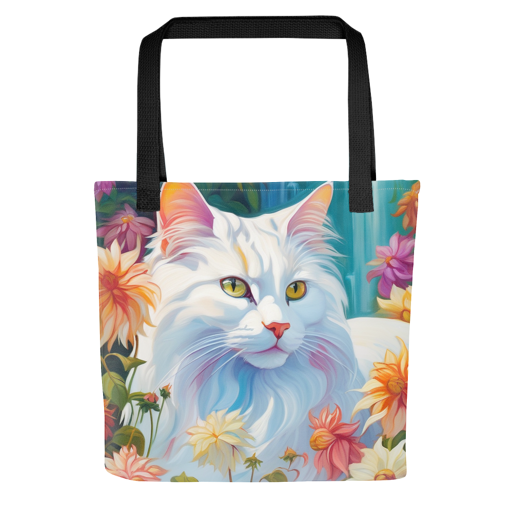 PugMug Custom White Companion Cat Tote