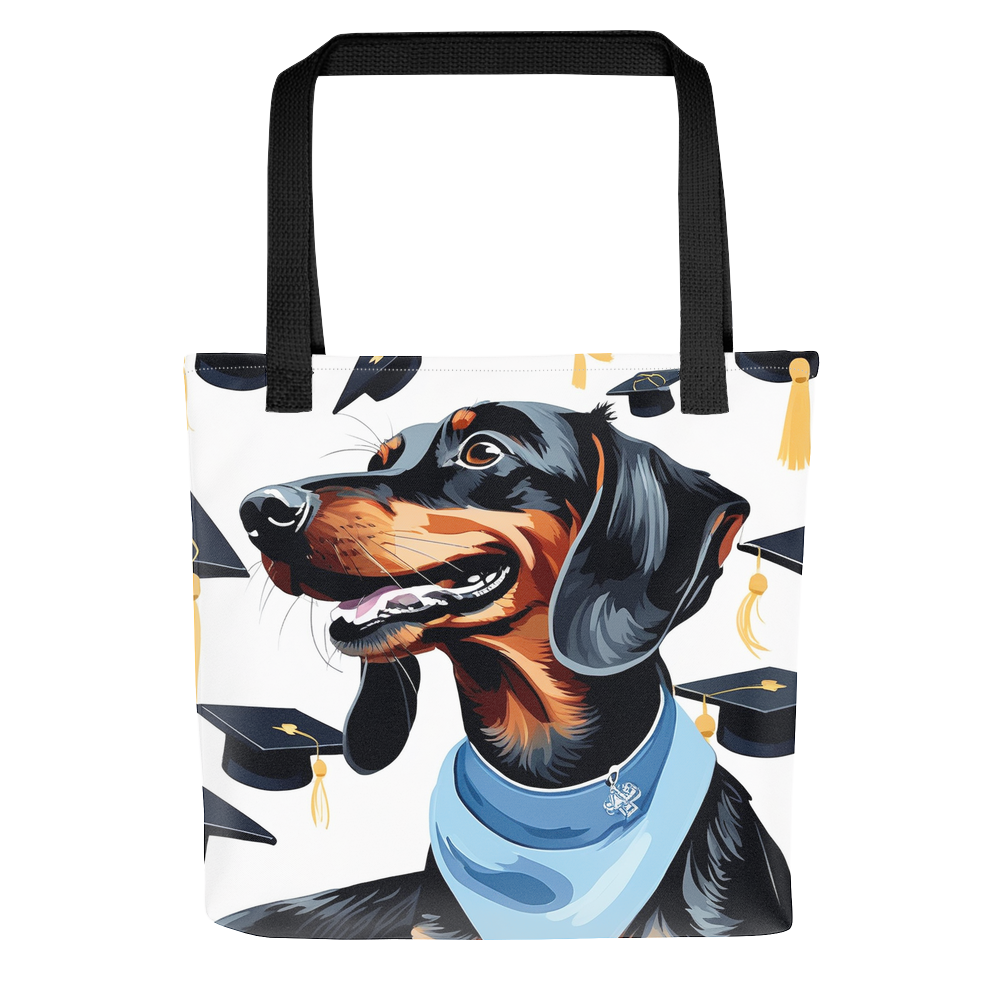 PugMug Custom Black Dachshund Tote