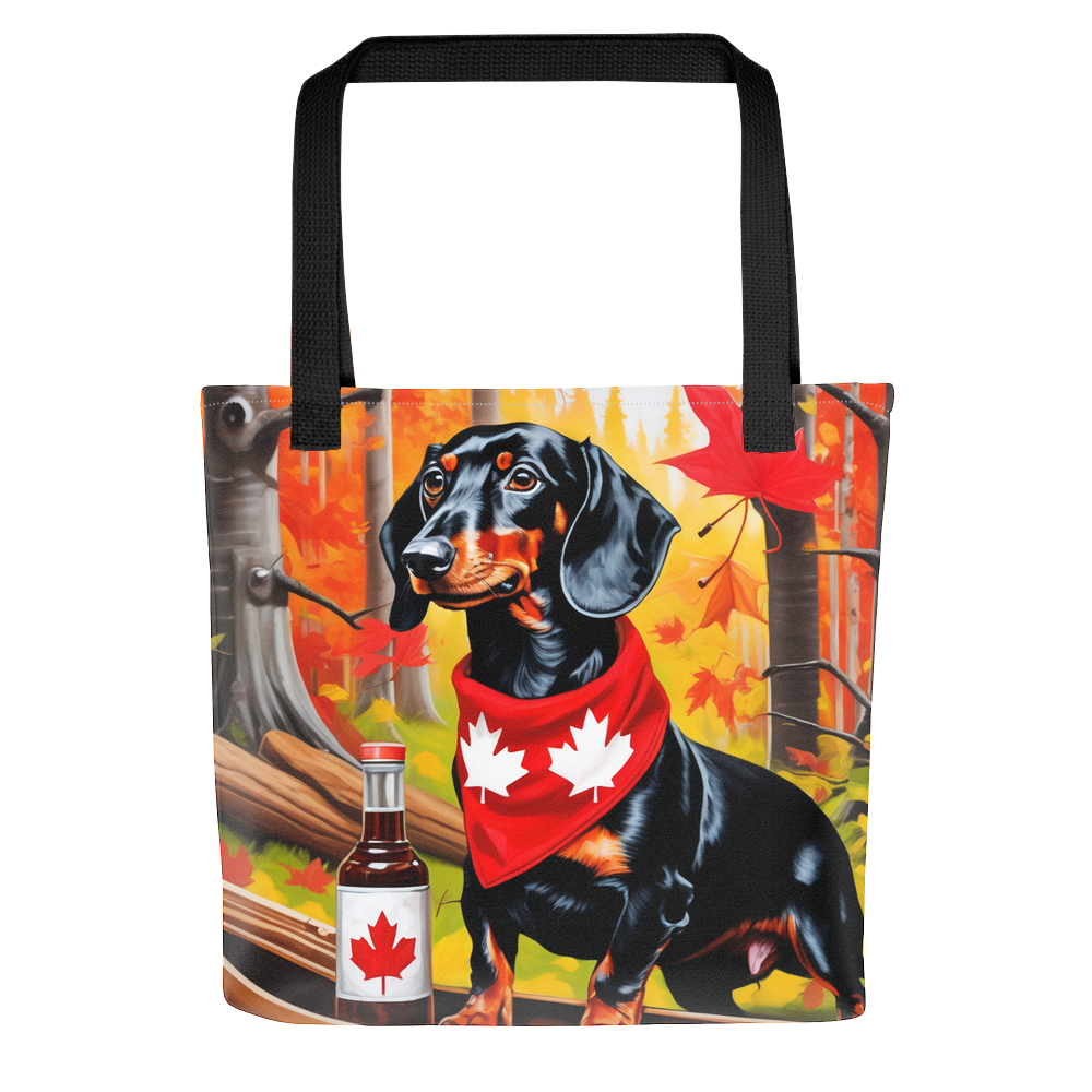 PugMug Custom Black Dachshund Tote