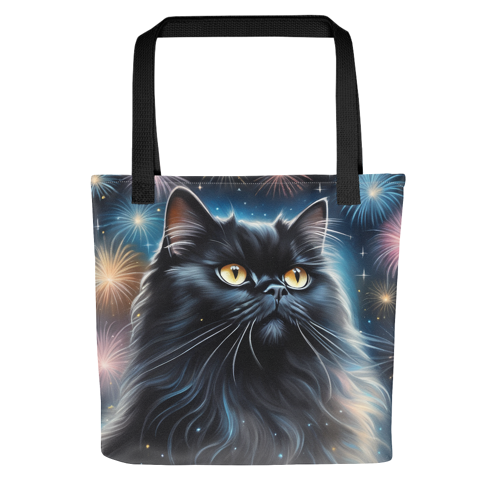 PugMug Custom Black Persian Cat Tote