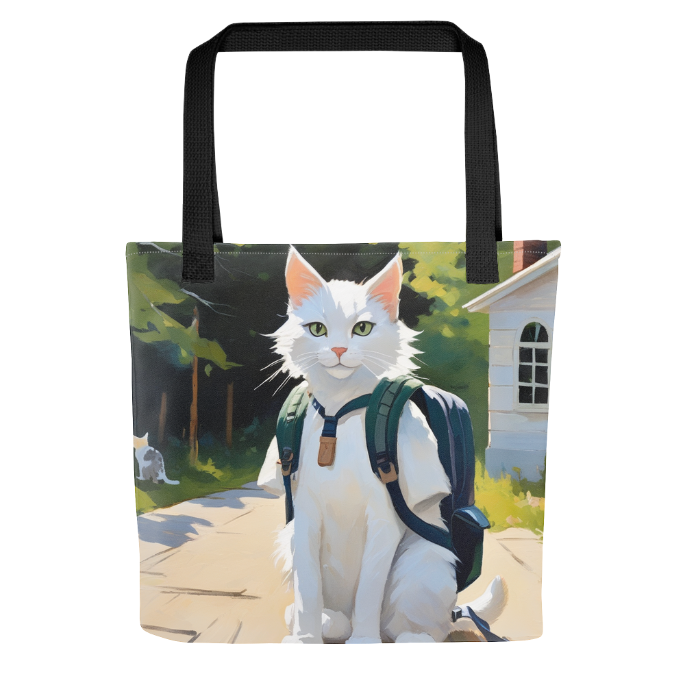PugMug Custom White Companion Cat Tote