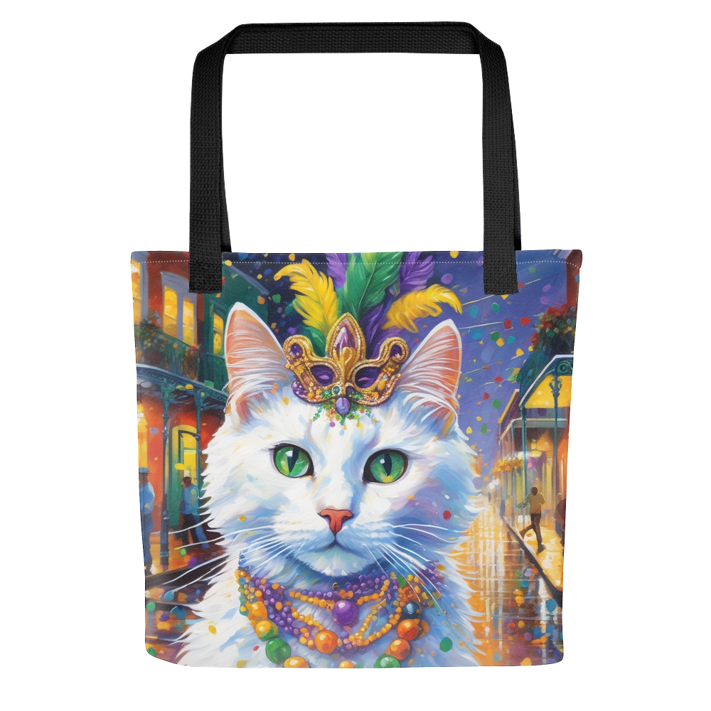 PugMug Custom White Companion Cat Tote