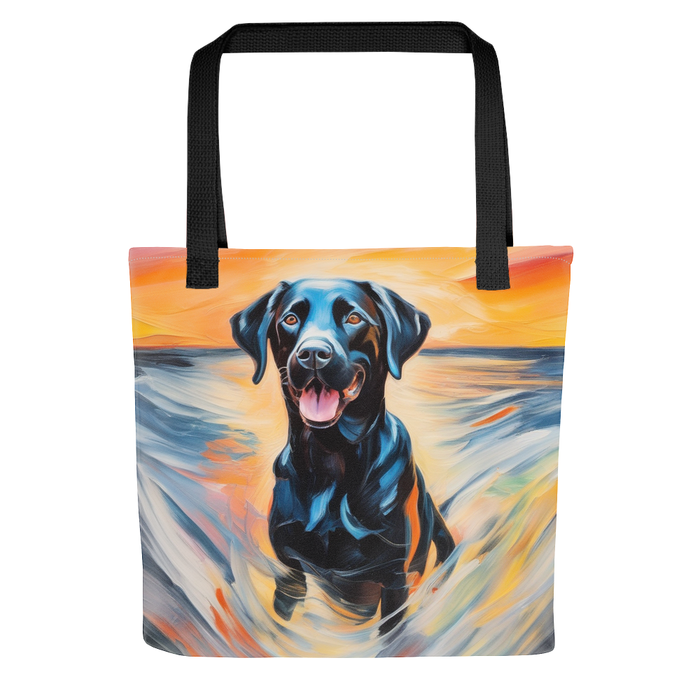 PugMug Custom Black Labrador Retriever Tote