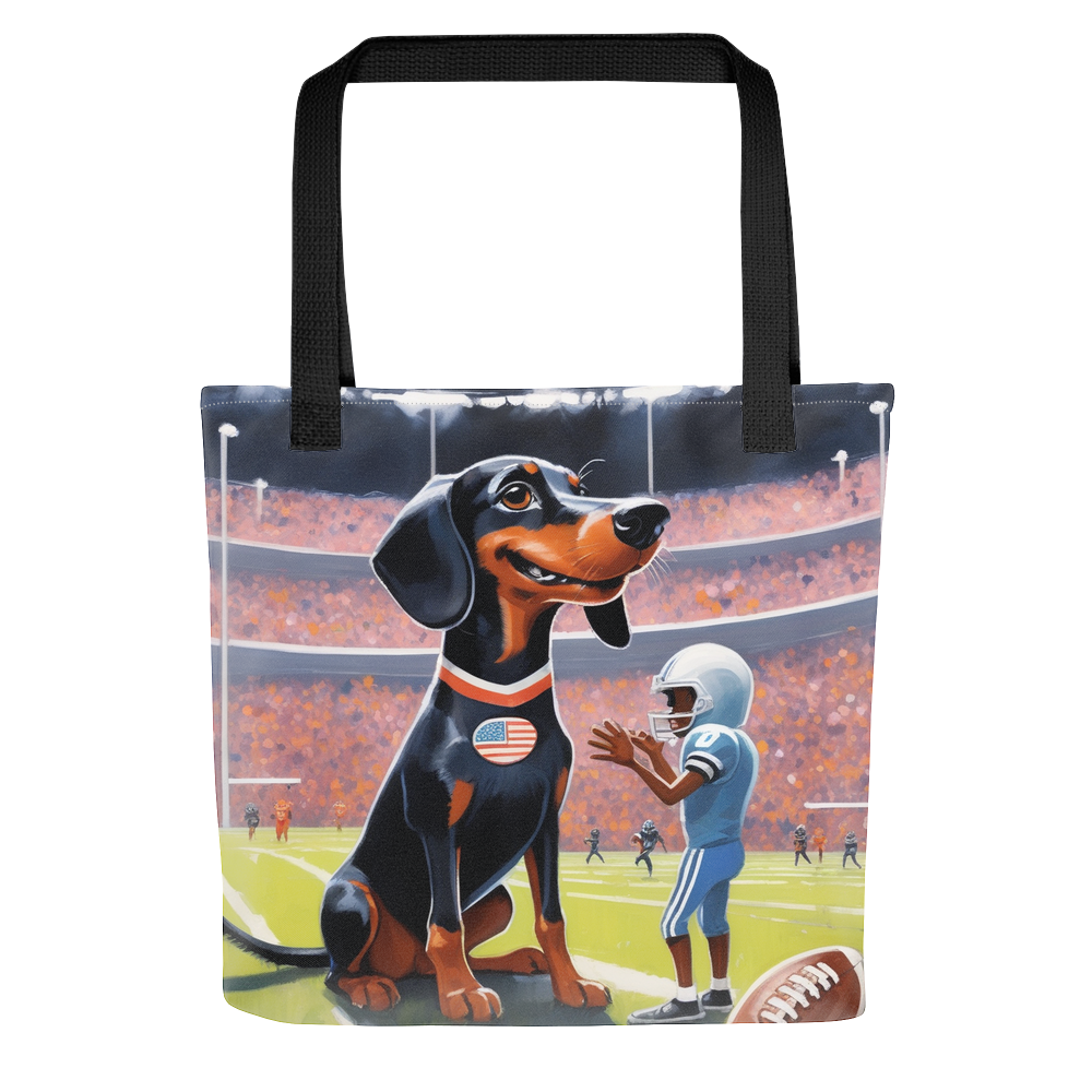 PugMug Custom Black Dachshund Tote