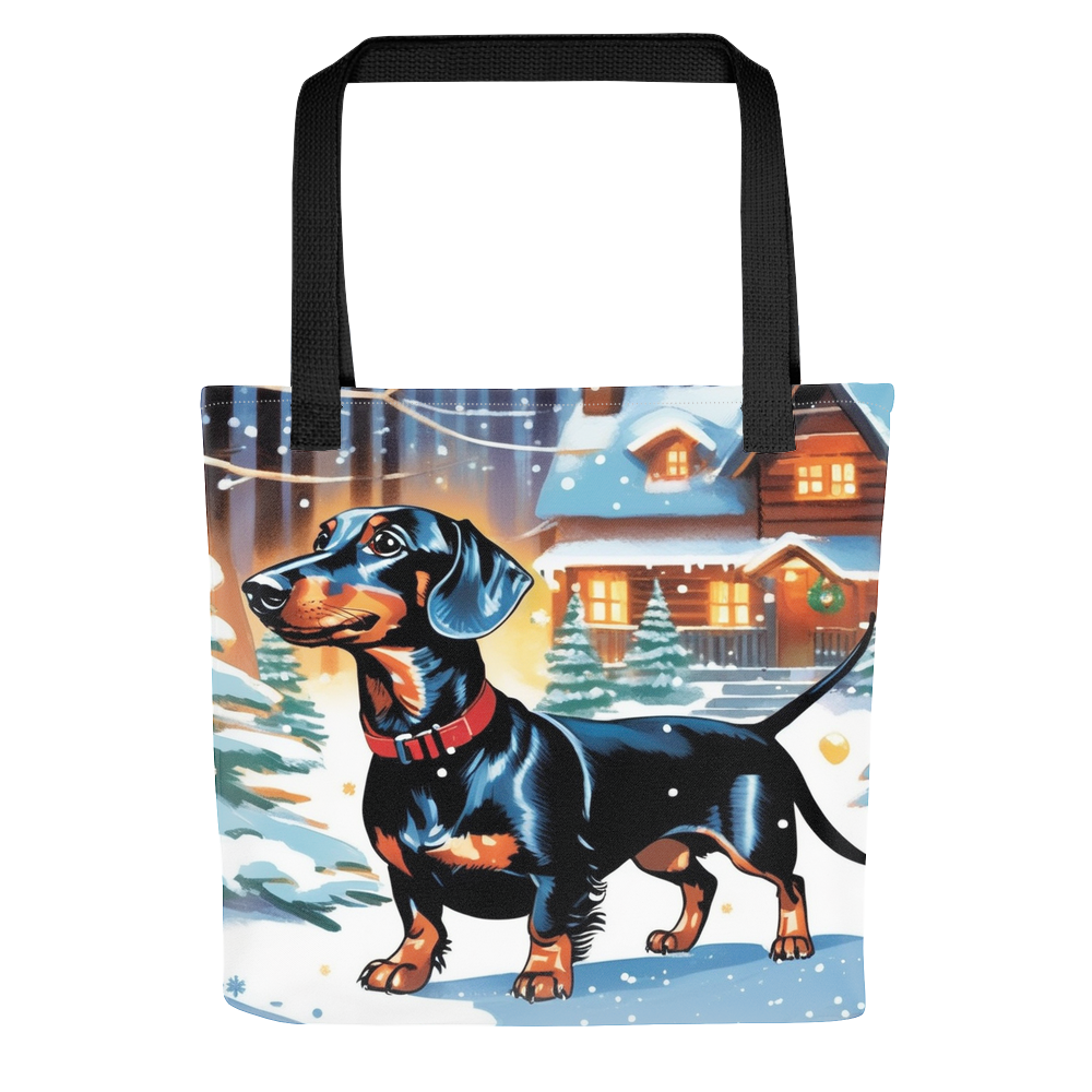 PugMug Custom Black Dachshund Tote