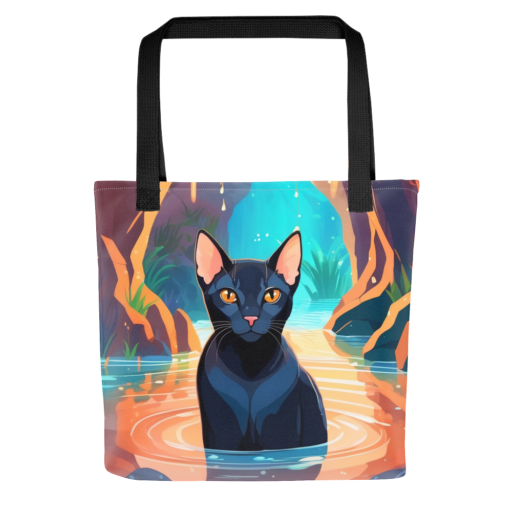 PugMug Custom Black Abyssinian Cat Tote