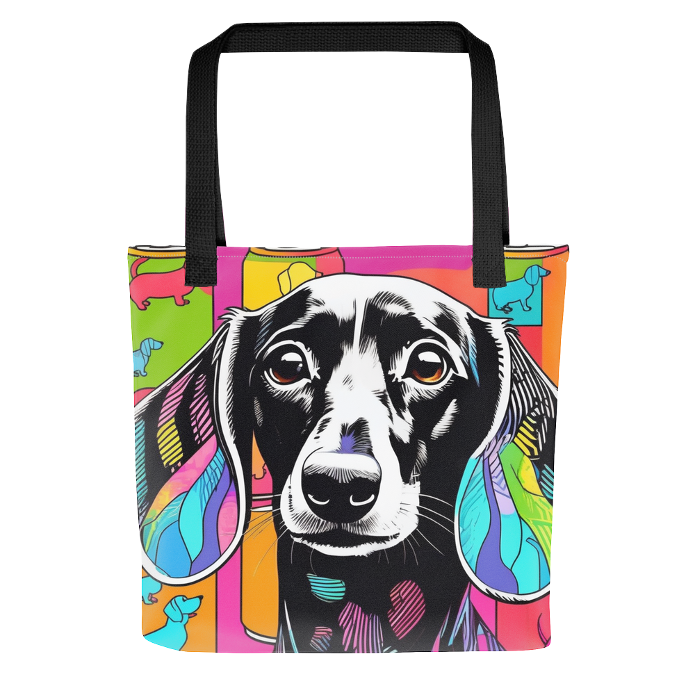 PugMug Custom Black Dachshund Tote