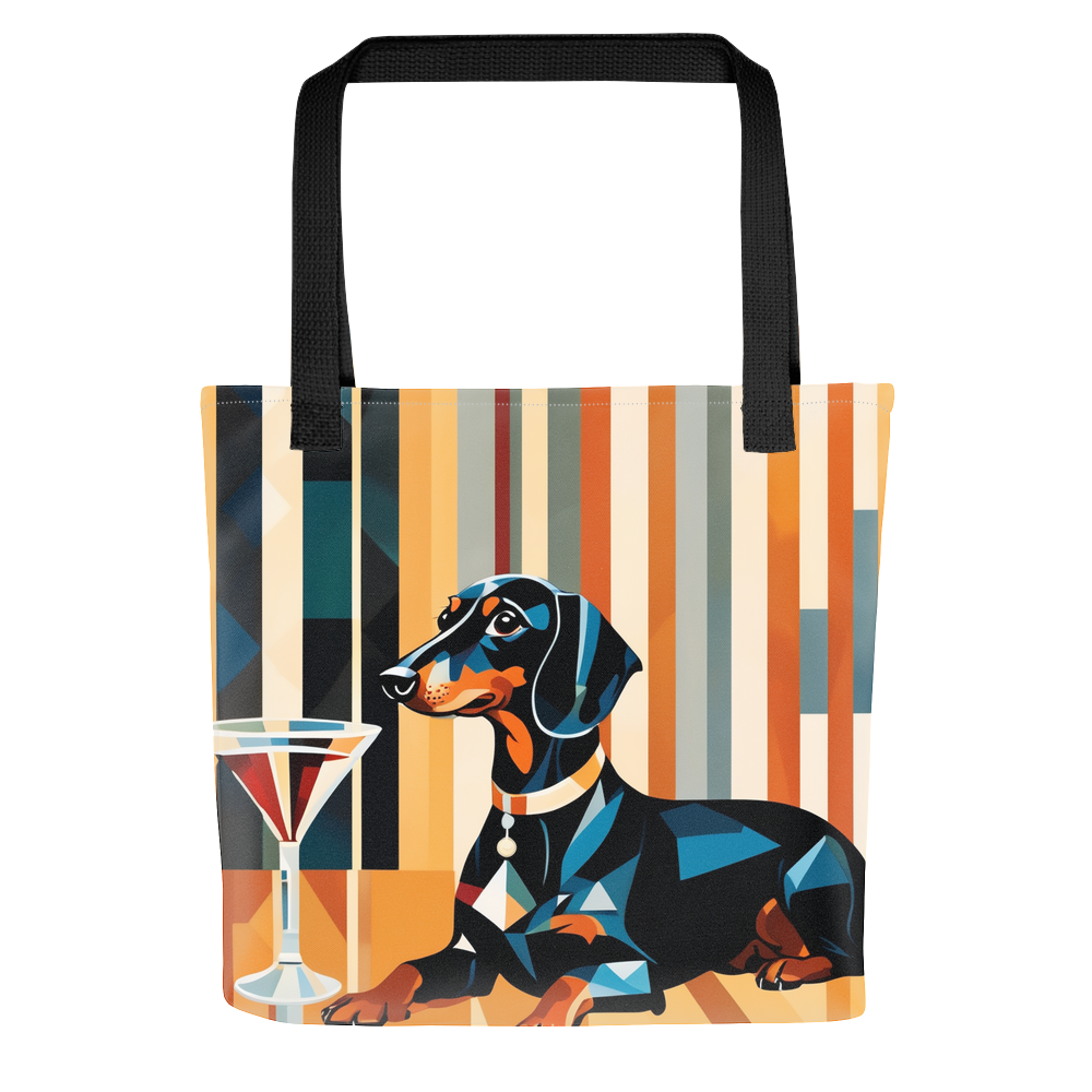 PugMug Custom Black Dachshund Tote