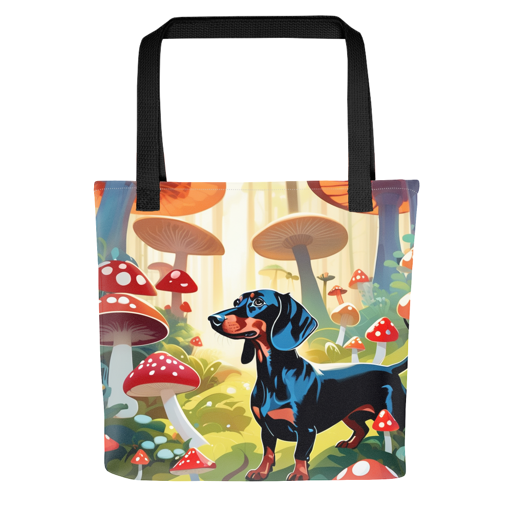 PugMug Custom Black Dachshund Tote