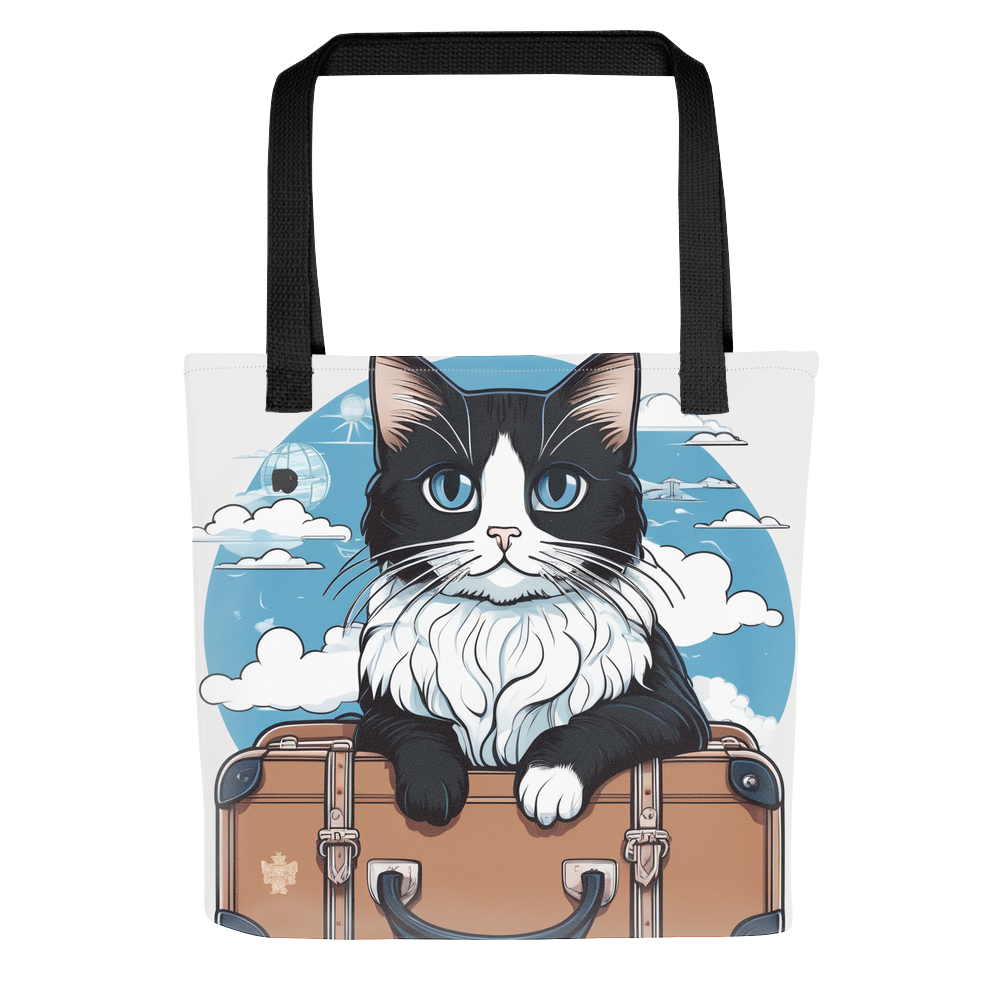 PugMug Custom Black Ragdoll Cat Tote