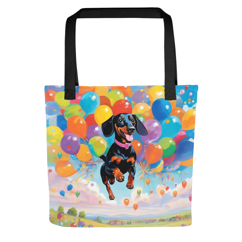 PugMug Custom Black Dachshund Tote