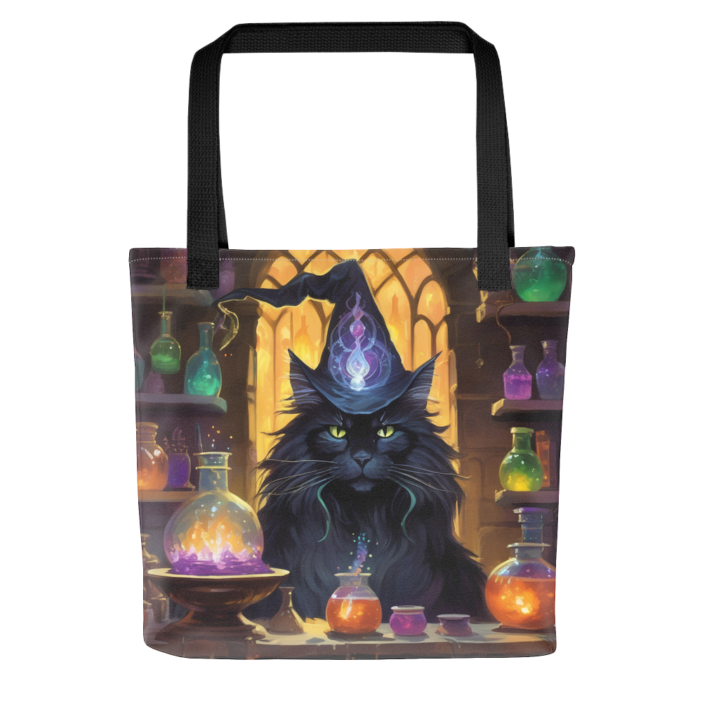 PugMug Custom Black Maine Coon Cat Tote