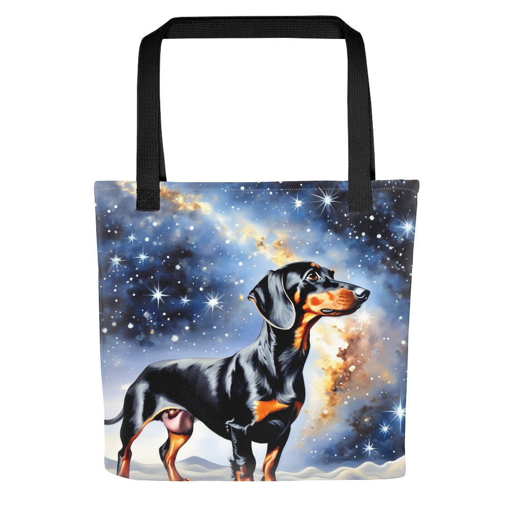 PugMug Custom Black Dachshund Tote