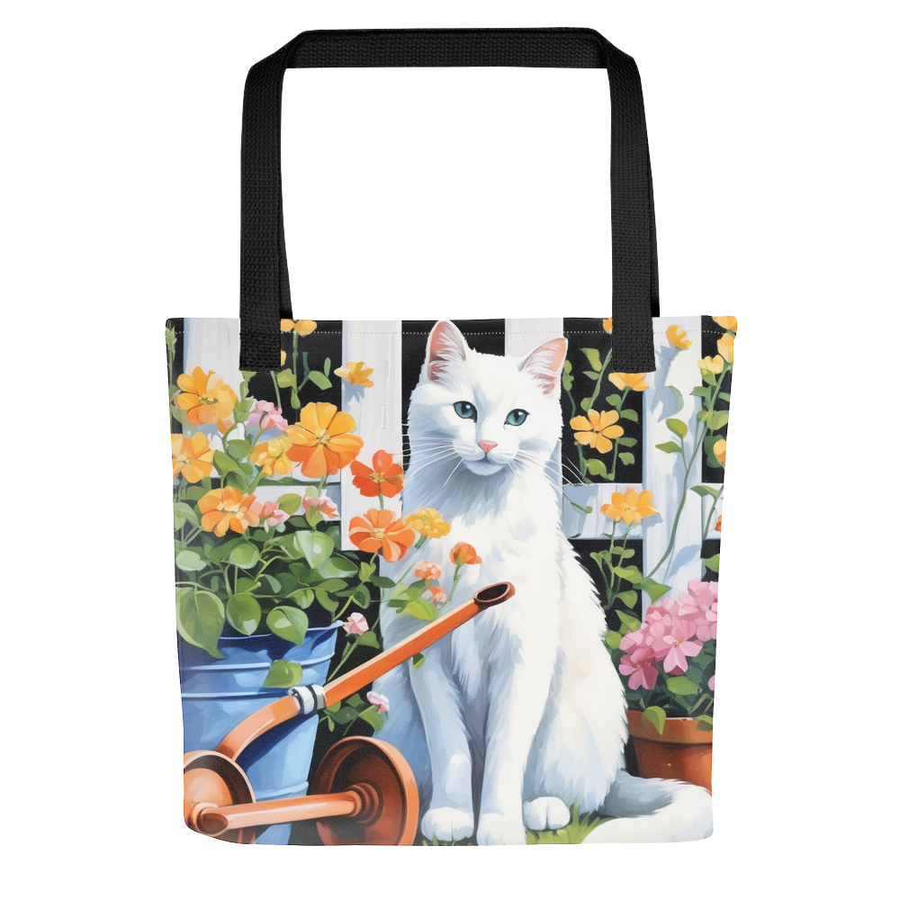 PugMug Custom White Companion Cat Tote