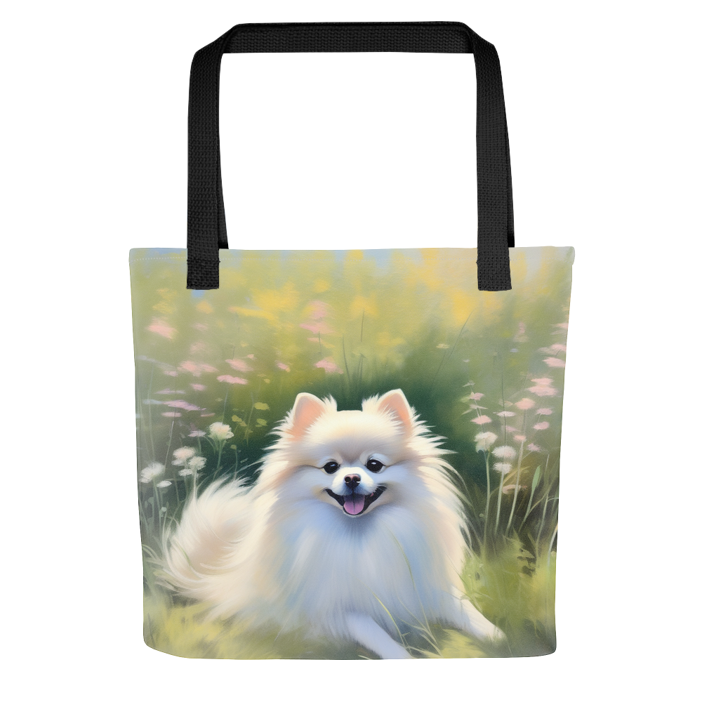 PugMug Custom White Pomeranian Tote