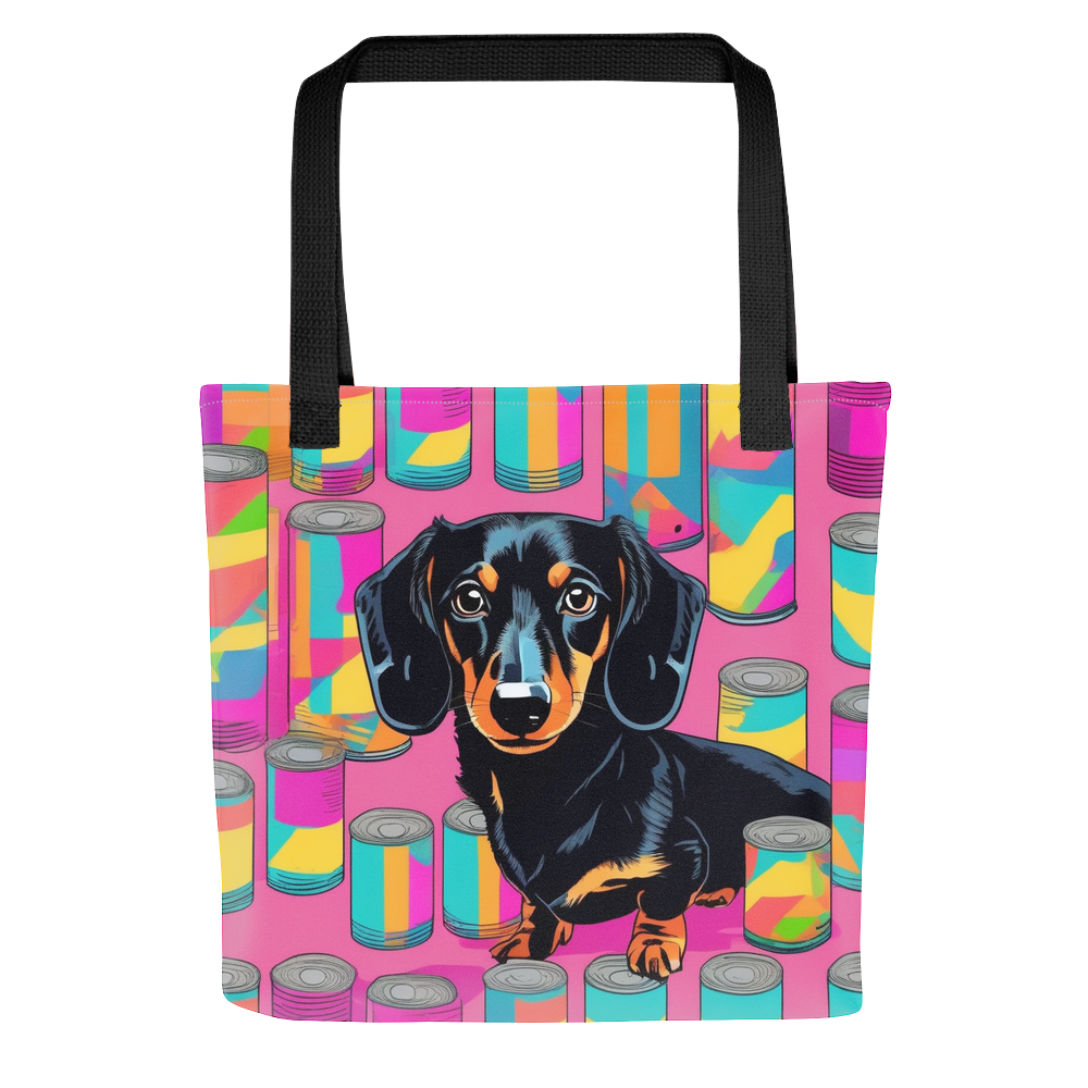 PugMug Custom Black Dachshund Tote