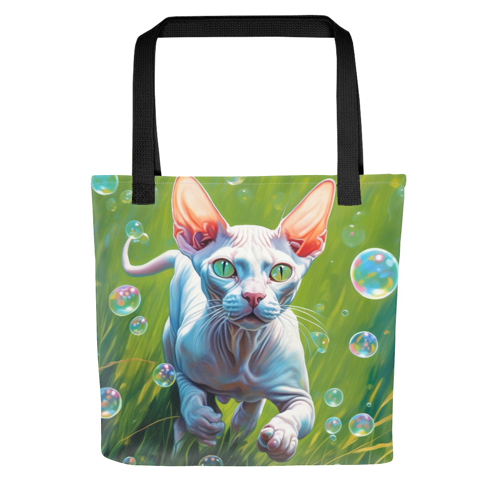 PugMug Custom White Sphynx Cat Tote
