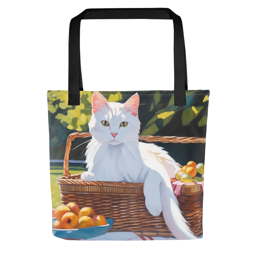 PugMug Custom White Companion Cat Tote