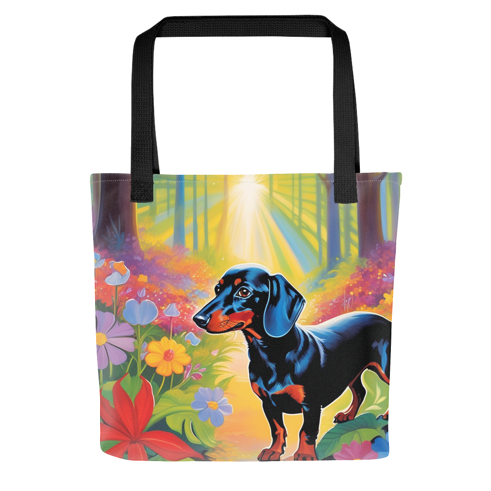 PugMug Custom Black Dachshund Tote