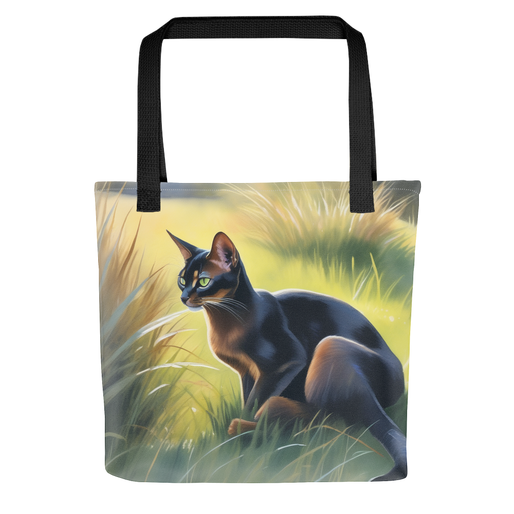 PugMug Custom Black Abyssinian Cat Tote