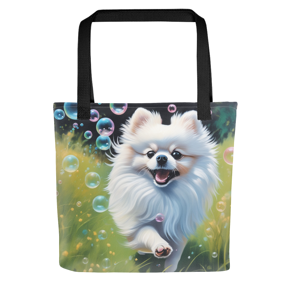 PugMug Custom White Pomeranian Tote