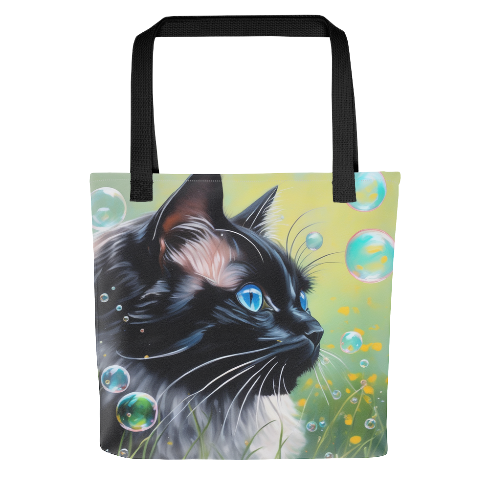 PugMug Custom Black Ragdoll Cat Tote