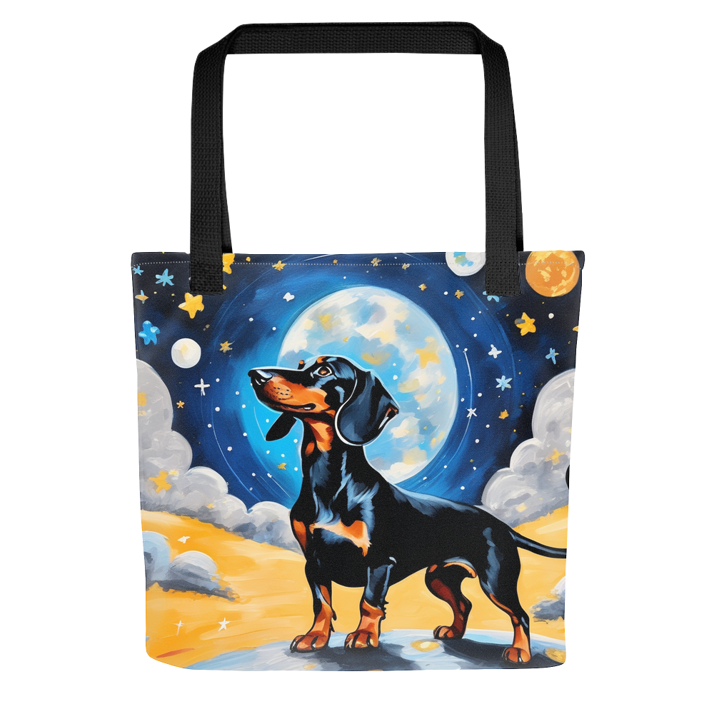 PugMug Custom Black Dachshund Tote