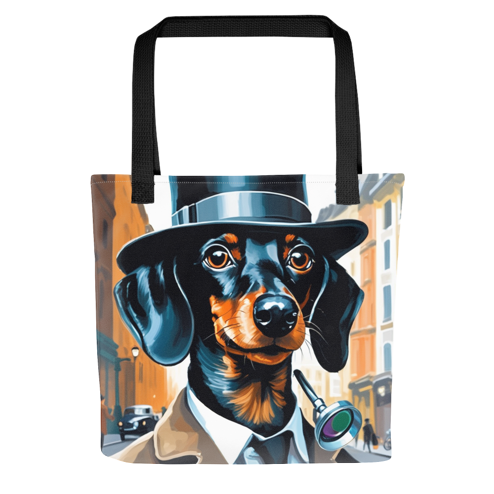 PugMug Custom Black Dachshund Tote
