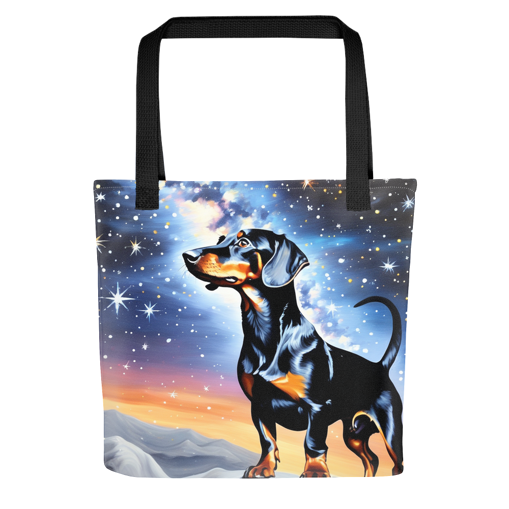 PugMug Custom Black Dachshund Tote