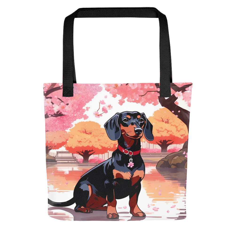 PugMug Custom Black Dachshund Tote