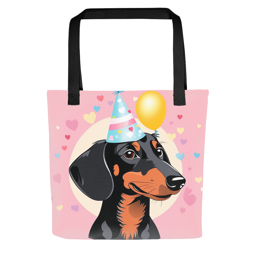 PugMug Custom Black Dachshund Tote