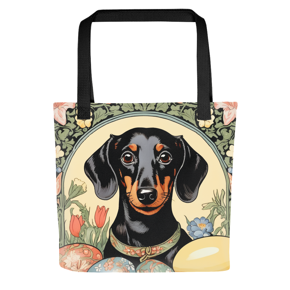 PugMug Custom Black Dachshund Tote
