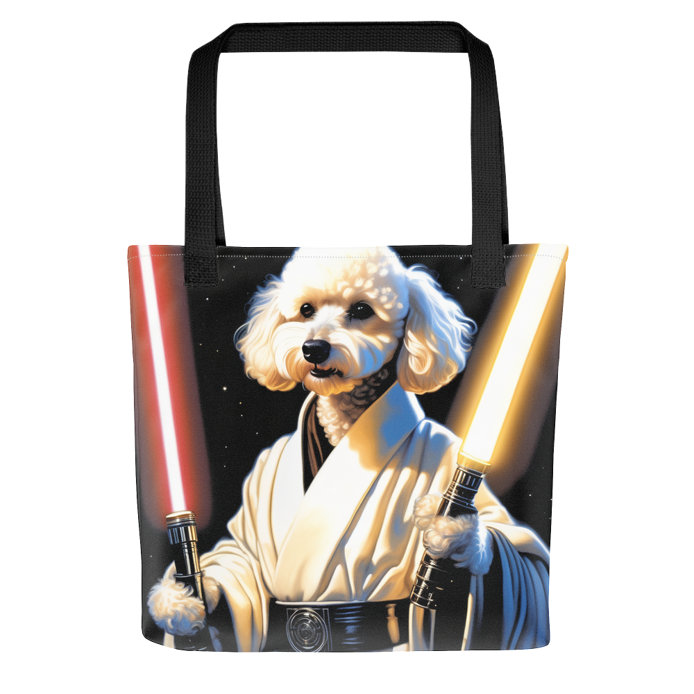 PugMug Custom White Poodle Tote