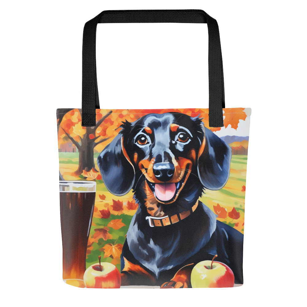 PugMug Custom Black Dachshund Tote