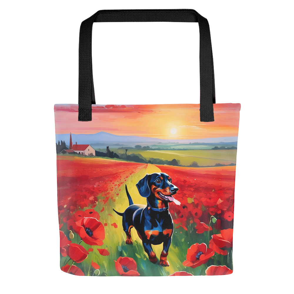 PugMug Custom Black Dachshund Tote