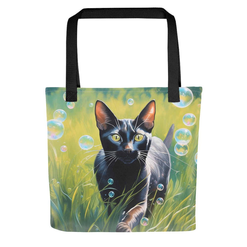 PugMug Custom Black Abyssinian Cat Tote